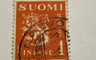 150/ 1930 Leijona M30 1 mk o leimattu