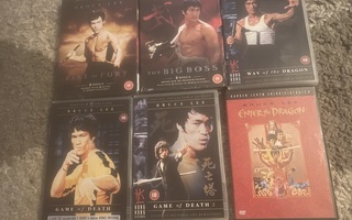 Bruce Lee DVD-paketti (sisältää 6 elokuvaa ja paljon extraa)