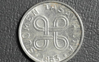 1 markka 1953 Ni  #338