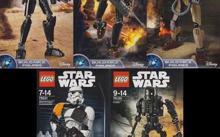 LEGO Star Wars rakennettavat hahmot (5 kpl - UUSIA)