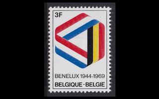 Belgia 1557 ** Benelux-maiden tullisopimus 25v (1969)