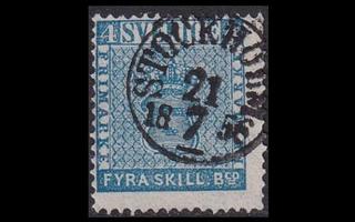 Ruotsi 2a o Vaakuna 4 Sk Stockholm 21.7.1956 (1855)