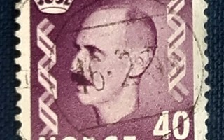 Norja 1955-56  Kuningas Haakon VII  40 ö  o