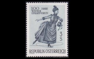 Itävalta 1231 ** Wienin luisteluyhdistys 100v (1967)