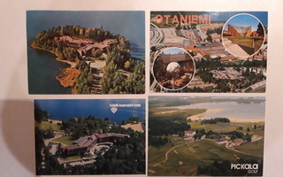 Vanha postikortti  Otaniemi, Pickala,  Rosendahl , 4 kpl