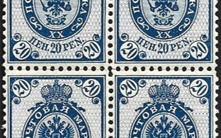 M 1901 Kirjap Berlinin laat 20 p sininen NELILÖ ** LaPe 58 B