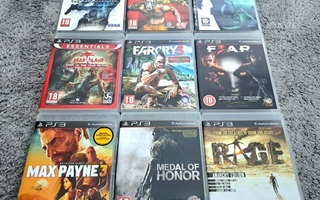 Pikku paketti PS3-pelejä ym. - PS3 + PS2 + XBOX