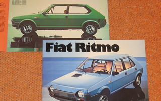 1980 Fiat Ritmo esite - KUIN UUSI - 12 sivua - suom