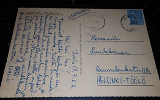 Ivalo - Hki Lentopostikortti 1962 PK500/32