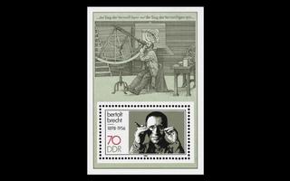 DDR 3148BL91 ** Bertolt Brecht (1988)