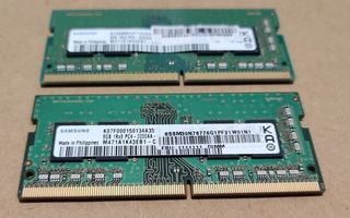 2x uudet 8GB DDR4 so-dimm muistikammat