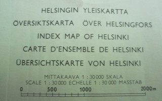 1959 STADIN KARTTA ELI SIIS HELSINGIN