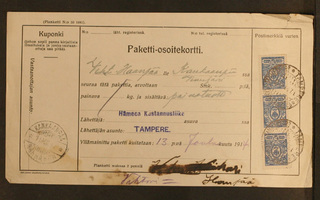 # 19210 # Osoitekortti Tampere -> Kankaanpää