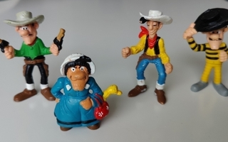 Lucky Luke, Daltonin veljekset ja muori Schleich-figuurit