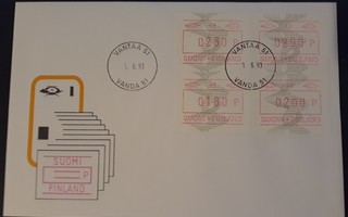 1993  FRAMA ATM15 nro 40  ro Vantaai (ei fdc)