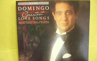 PLACIDO DOMINGO : GREATEST LOVE SONGS  LP-LEVY