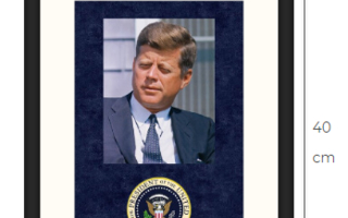 Uusi John F. Kennedy JFK taulu kehystetty
