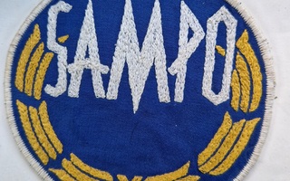 Viroöahden Sampo vintage kangasmerkki