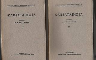 Karjataikoja, SKS 1933 , nid, 3 avaamatonta osaa, K3++, harv