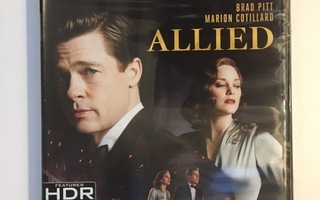 Allied (4K Ultra HD + Blu-ray) Brad Pitt (2016) UUSI