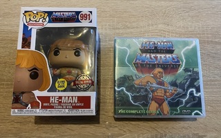 He-man complete series dvd:t ja POP figuuri