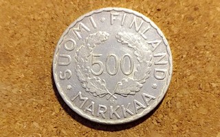 Olympiakolikko 500 markkaa v. 1952, hopeaa