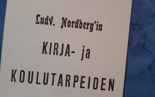 rauma ludv. norbergin kirjakaupan mainos