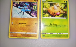 Pokemon kortit: Riolu / Weedle