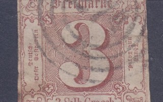 Saksa Reich Thurn und Taxis 1859 Mi 17