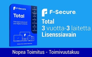 F-Secure Total (3 Vuotta)-(3 Laitetta) Lisenssiavain