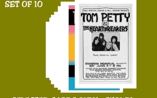 TOM PETTY & THE HEARTBREAKERS -- postikorttisetti (Upea!) #1