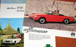 1969 Alfa Romeo mallisto esite - KUIN UUSI - suom - Giulia