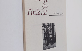 Historisk tidskrift för Finland + liite