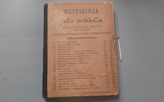 Metrikirja joka miehelle v-1891 kirja mittamuutoksiin