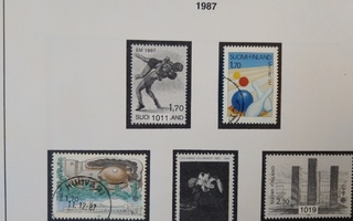 1987 Suomi postimerkki 2 kpl