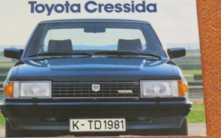1981 Toyota Cressida esite - KUIN UUSI - 26 sivua