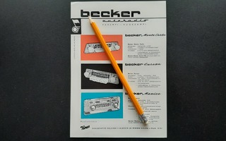Becker autoradio esite 60-luku