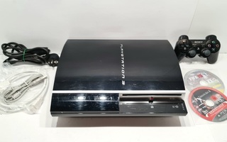 PS3 40GB konsoli + ohjain + peli [3]