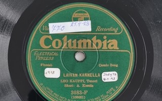 Savikiekko 1928 - Leo Kauppi - Columbia 3083-F