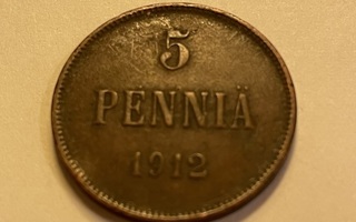 5 penniä 1912