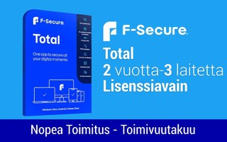 F-Secure Total (2 Vuotta)-(3 Laitetta) Lisenssiavain