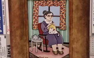 Anita Backlund "Mummon ystävät kudin ja kissa"