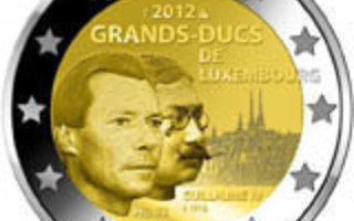Luxemburg 2012 2 € "Guillaume IV" 2 € juhlaraha rullasta
