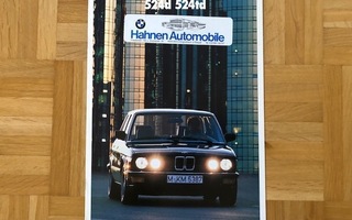 Esite BMW E28 5-sarja 524d & 524td, 1987