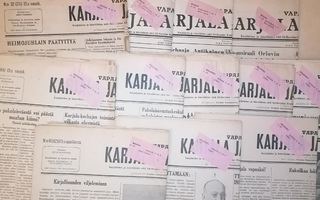 KARJALA-INKERI 1932-39 Sanomalehdet