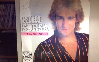 RIKI SORSA :: THIS IS THE NIGHT :: VINYYLI  MAXI 12"  Signed