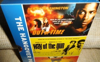 Out Of Time & Way Of Gun & (muoveissa) [3x DVD] (3 elokuvaa)