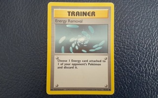 Energy Removal - Trainer 92/102 1999 Pokemon kortti