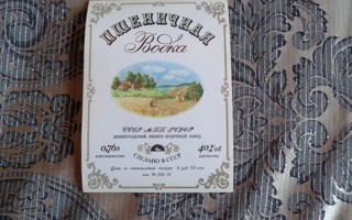 Venäläinen vodka etiketti BOAKA