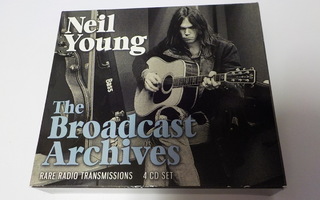 NEIL YOUNG - THE BROADCAST ARCHIVES UUSI 4CD BOKSI